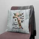 I Can Do All Things Through Christ Cross With Flowers Christian Pillow