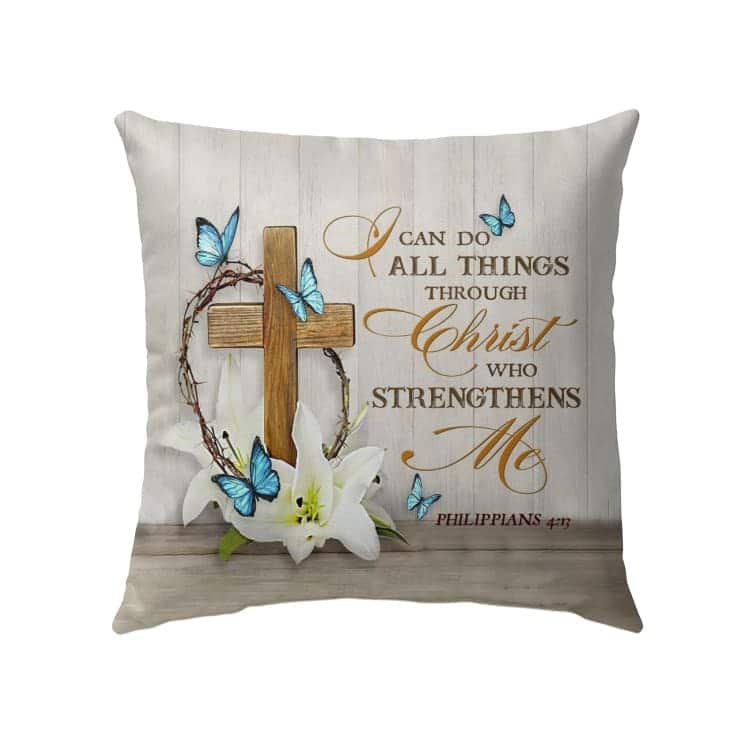 Philippians 413 Nkjv Bible Verse Pillow Philippians 413 Nkjv Bible Verse Pillow