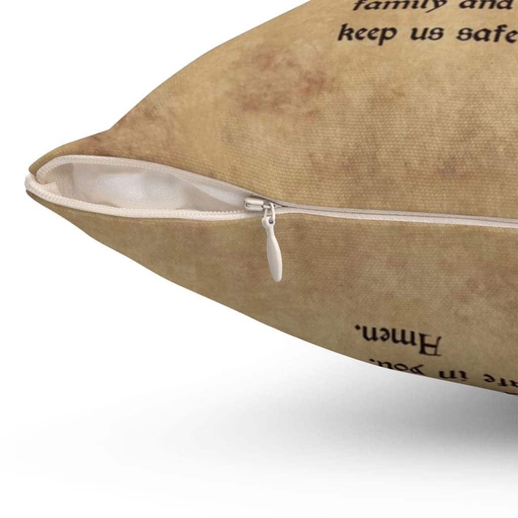 Painting Of Jesus And A Prayer Christian Pillow Painting Of Jesus And A Prayer Christian Pillow