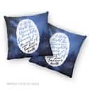 Oh Holy Night The Stars Are Brightly Shining Christian Christmas Pillow