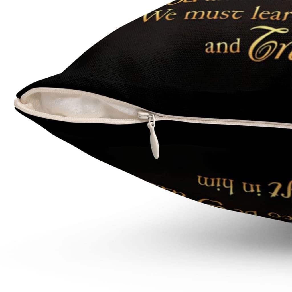 Never Give Up Hope God Moves At His Own Speed Christian Pillow Never Give Up Hope God Moves At His Own Speed Christian Pillow