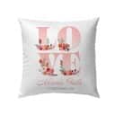 Love Never Fails 1 Corinthians 138 Bible Verse Pillow Love Never Fails 1 Corinthians 138 Bible Verse Pillow