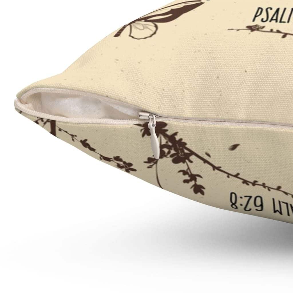 Psalm 628 Trust In Him At All Times Bible Verse Pillow
