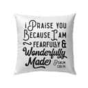 Psalm 13914 I Am Fearfully And Wonderfully Made Bible Verse Pillow Psalm 13914 I Am Fearfully And Wonderfully Made Bible Verse Pillow