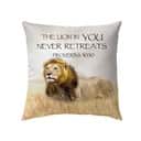 Proverbs 3030 The Lion In You Never Retreats Christian Pillow Proverbs 3030 The Lion In You Never Retreats Christian Pillow