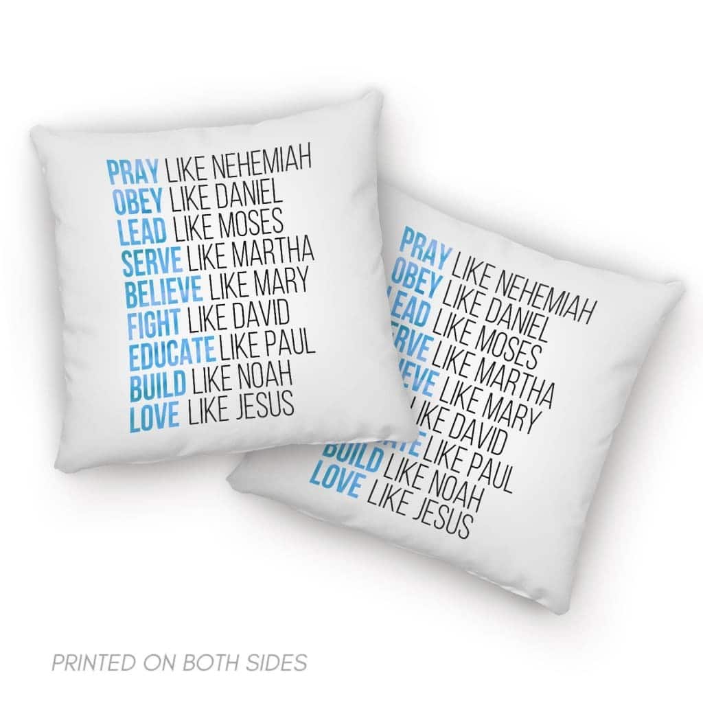 Pray Like Nehemiah Obey Like Daniel Christian Jesus Pillow