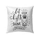 Let Your Light Shine Matthew 516 Bible Verse Pillow