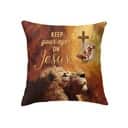 Keep Your Eyes On Jesus Christian Pillow Keep Your Eyes On Jesus Christian Pillow