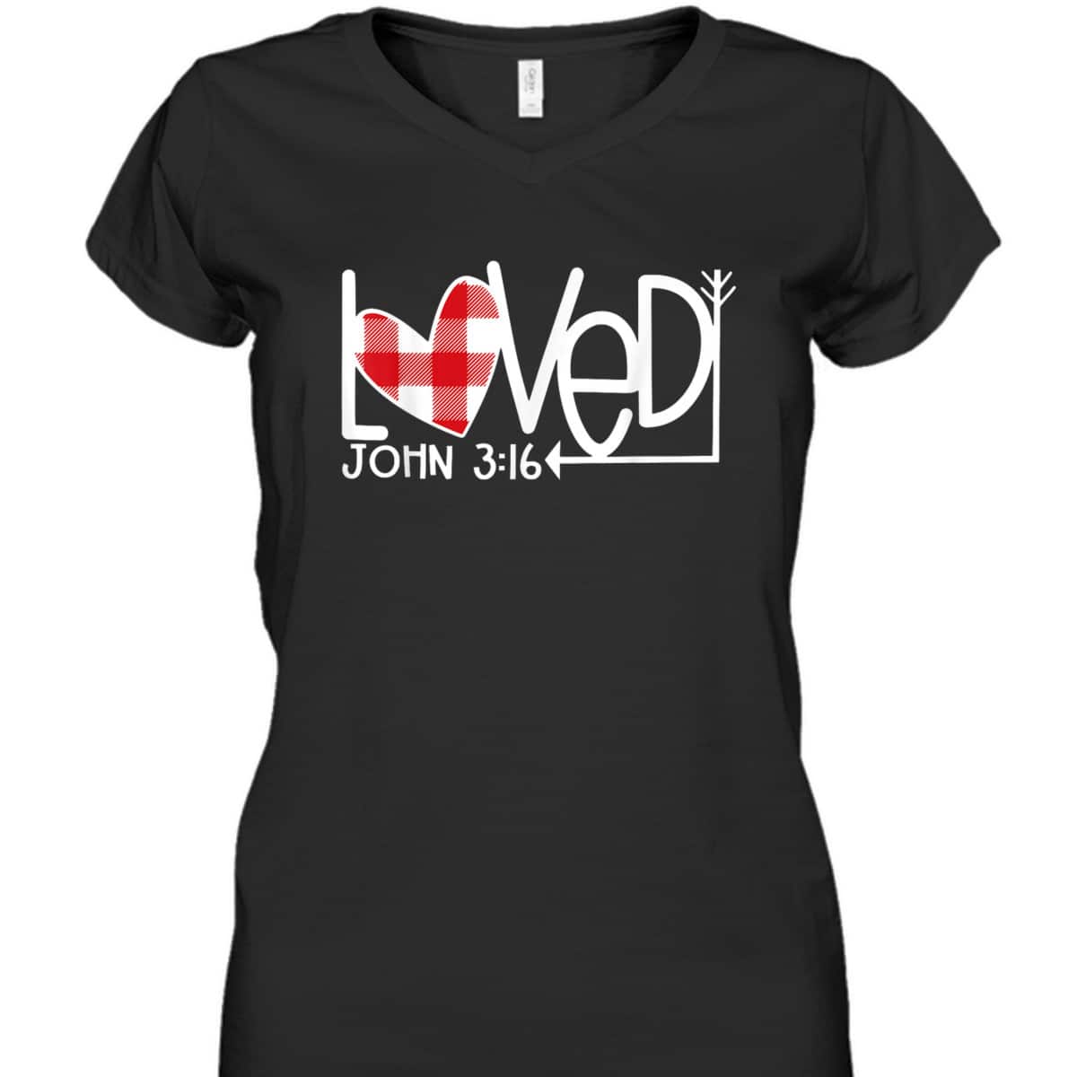John 316Loved Valentine Heart Gift T-Shirt John 316Loved Valentine Heart Gift T-Shirt
