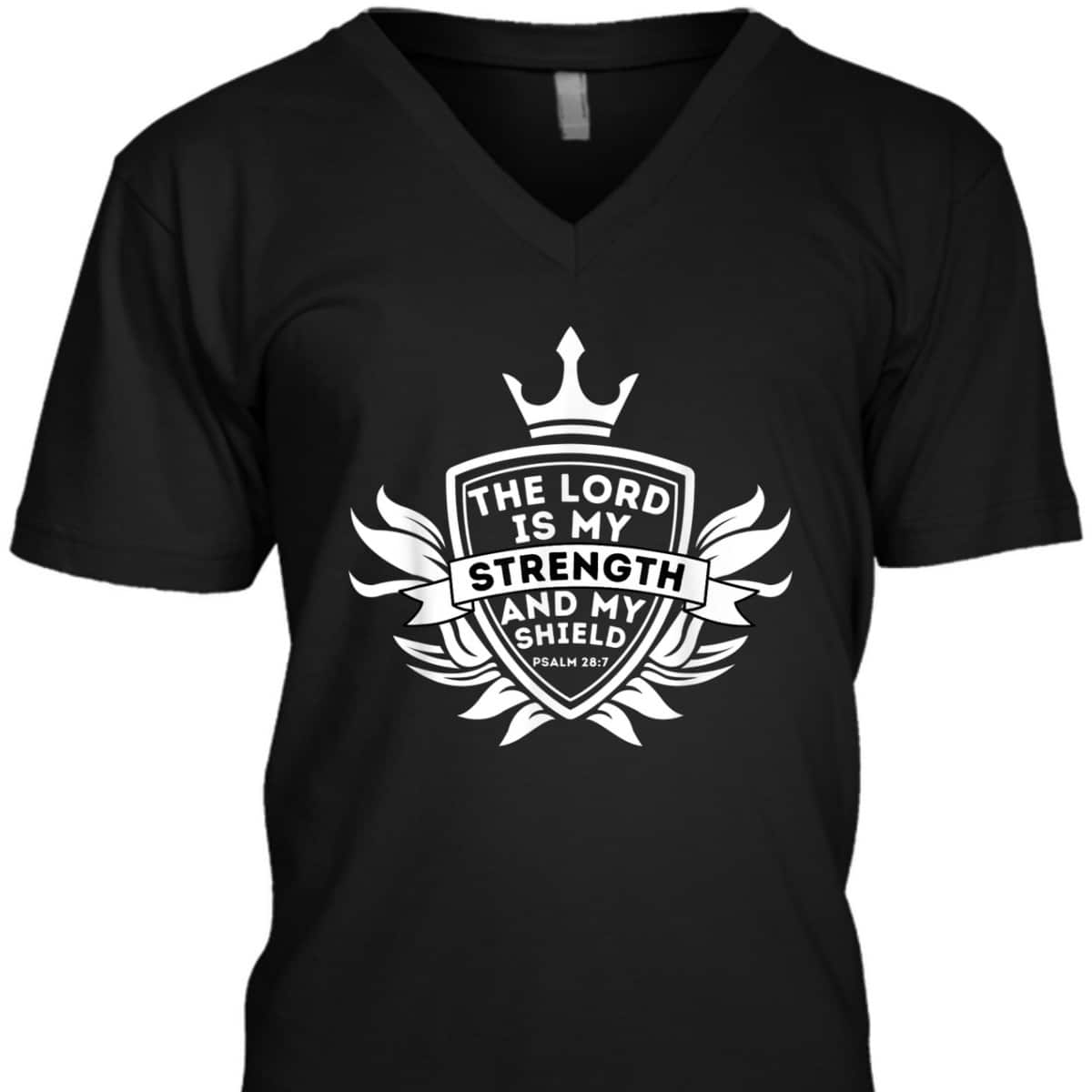 Lord Is My Strength Psalm 287 Christian Bible Verse Jesus T-Shirt Lord Is My Strength Psalm 287 Christian Bible Verse Jesus T-Shirt