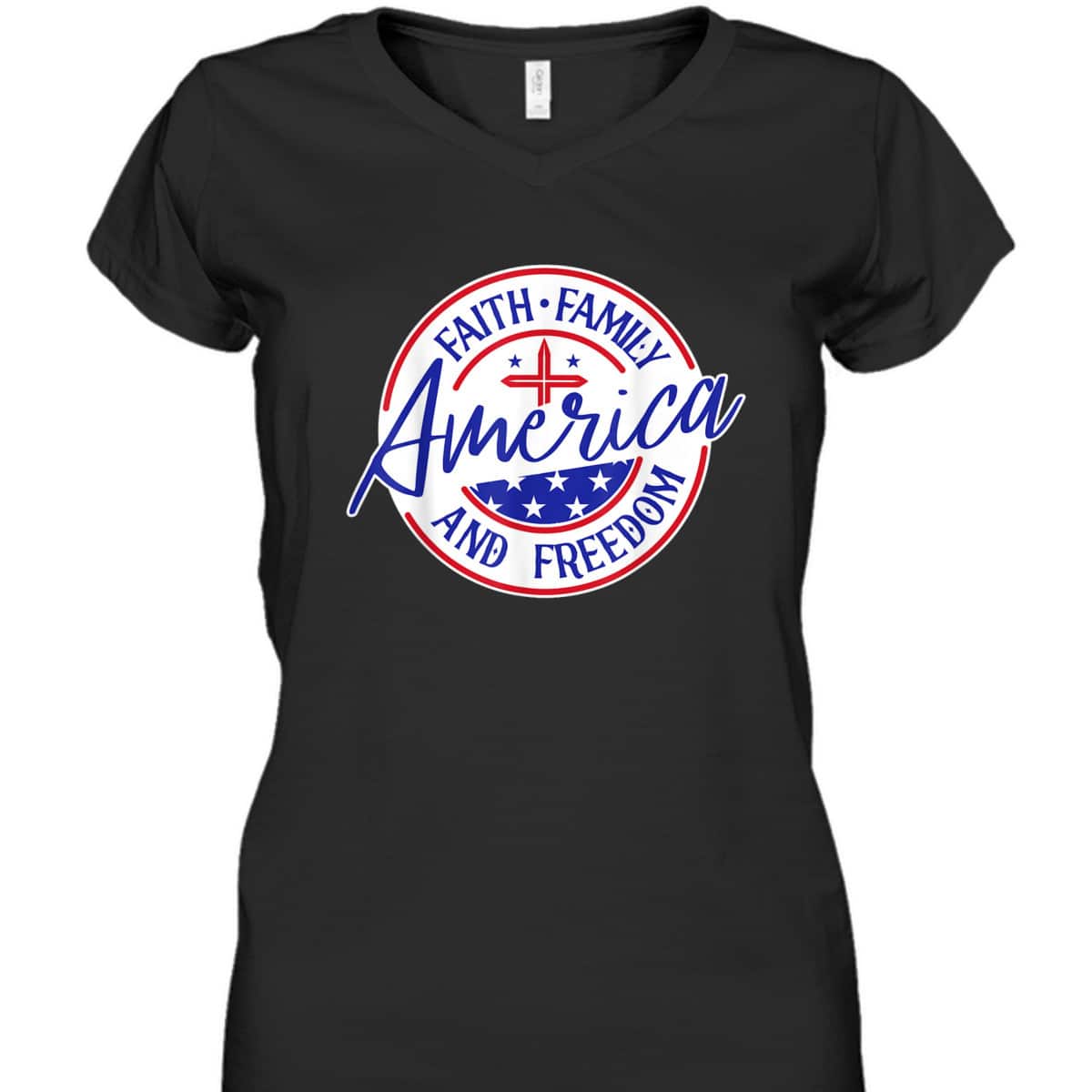 America Faith Family Freedom 4th Of July Patriotic Christian T-Shirt America Faith Family Freedom 4th Of July Patriotic Christian T-Shirt