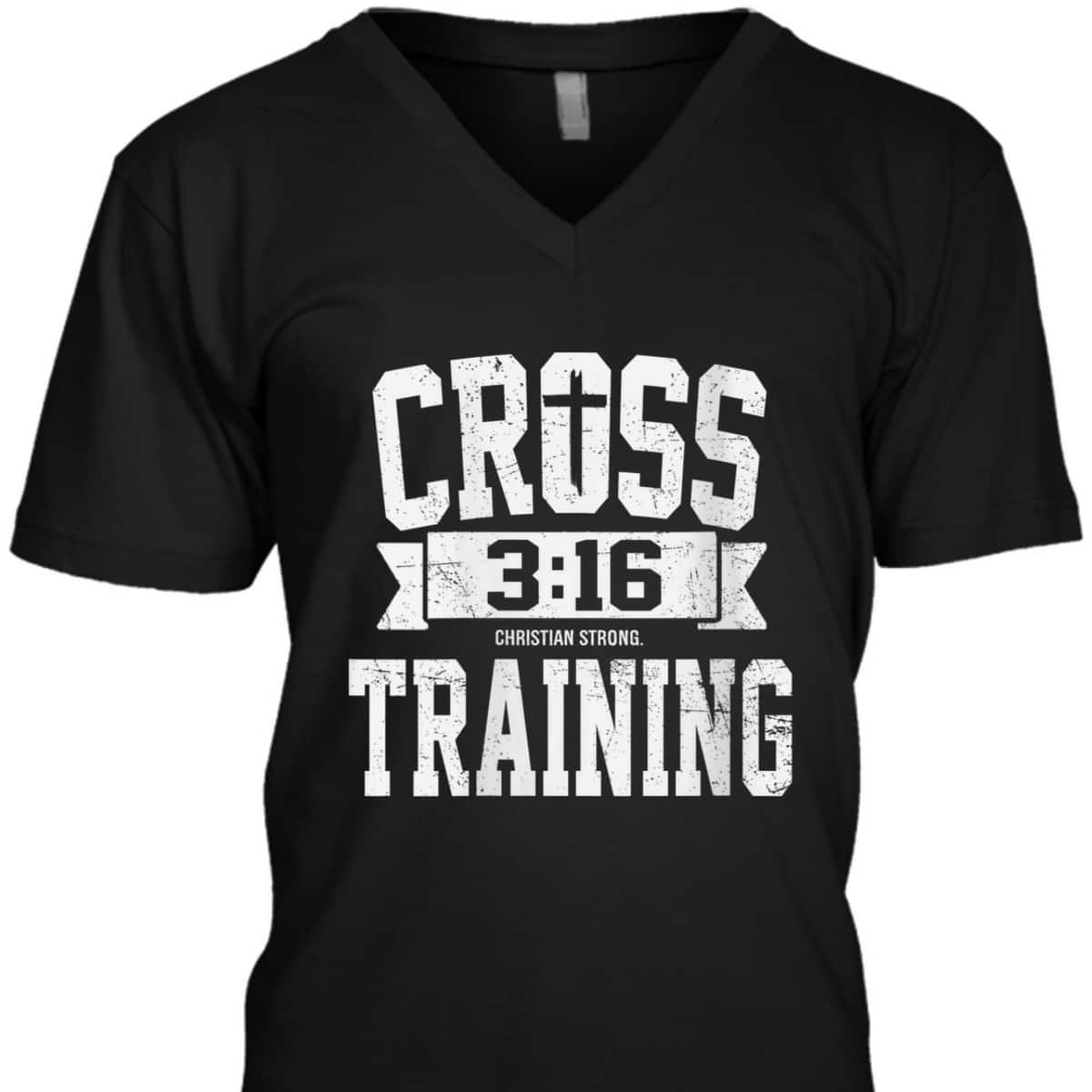 Cross Training 3 16 Christian Faith Motivational Bible T-Shirt Cross Training 3 16 Christian Faith Motivational Bible T-Shirt