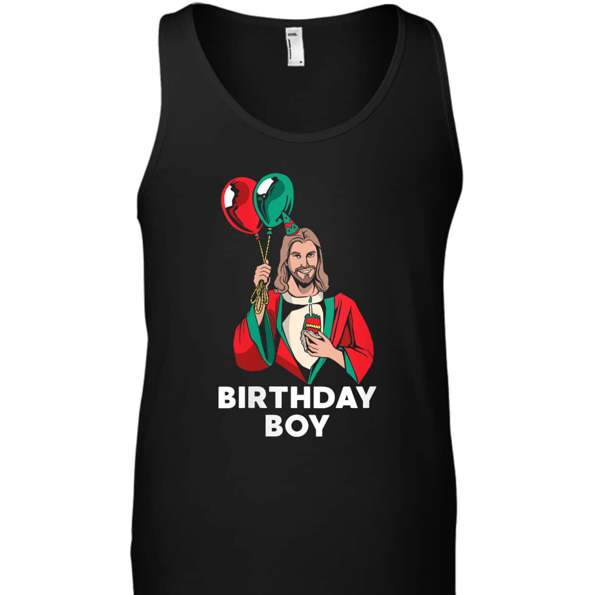 Birthday Boy Jesus Christ Santa Hat Christmas Christian T-Shirt Birthday Boy Jesus Christ Santa Hat Christmas Christian T-Shirt