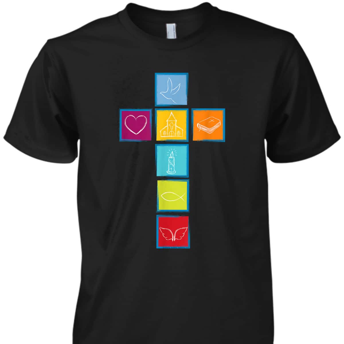 Christian Cross Symbols Of Faith Christmas Easter Christian T-Shirt Christian Cross Symbols Of Faith Christmas Easter Christian T-Shirt