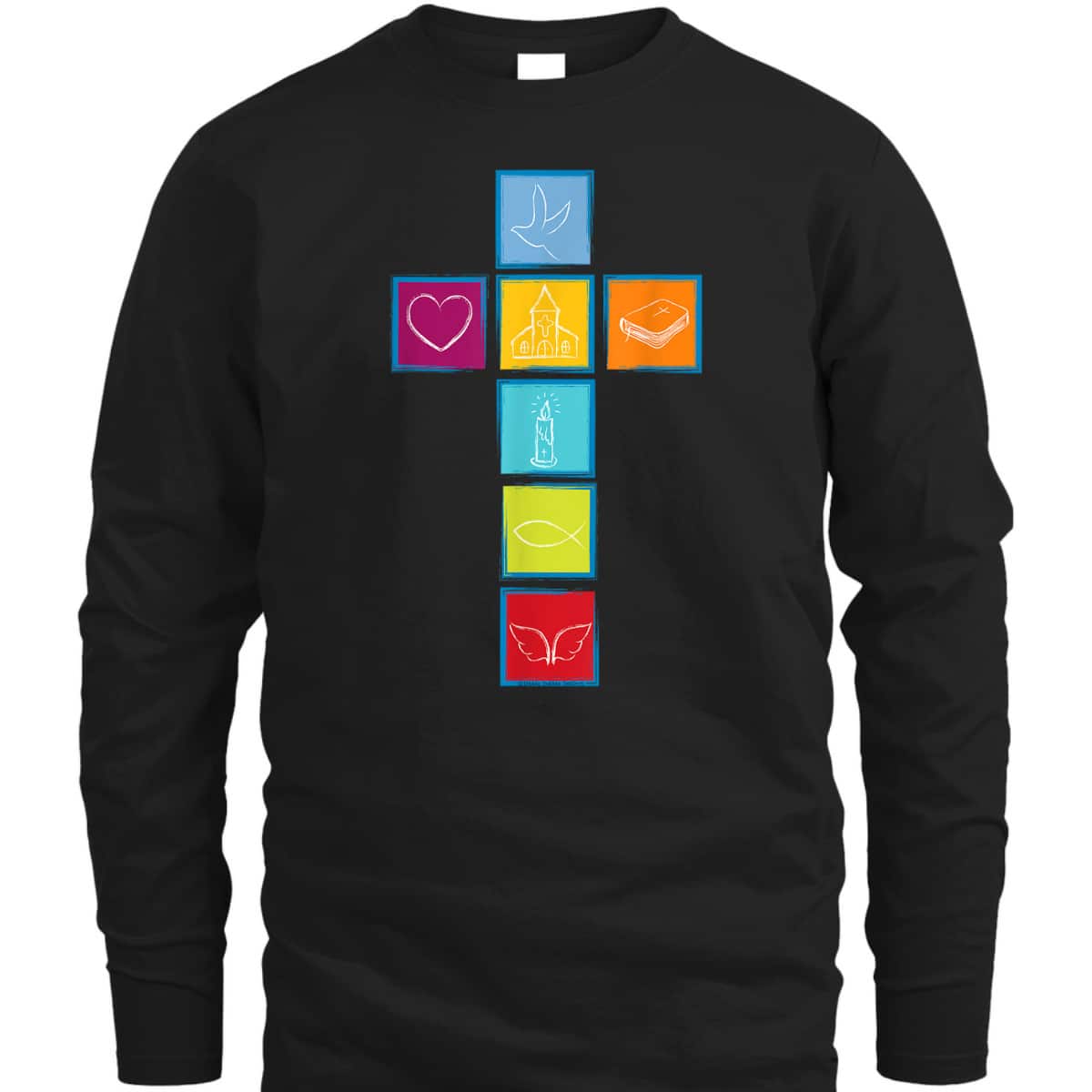 Christian Cross Symbols Of Faith Christmas Easter Christian T-Shirt Christian Cross Symbols Of Faith Christmas Easter Christian T-Shirt