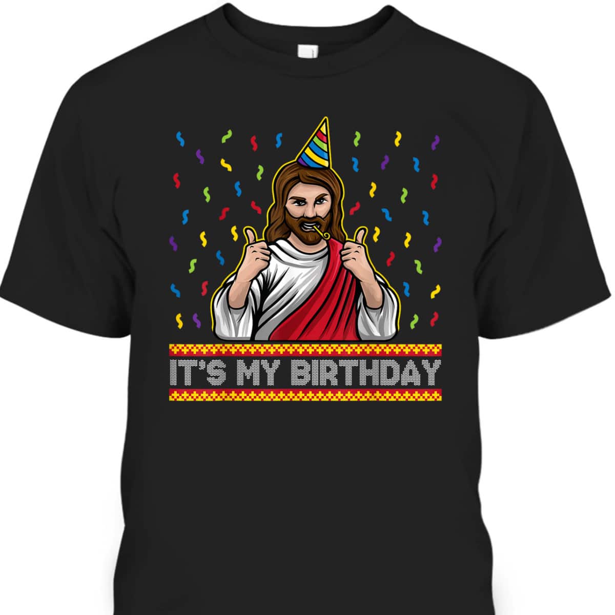It's My Birthday Jesus Graphic Christmas Birthday Boy T-Shirt It's My Birthday Jesus Graphic Christmas Birthday Boy T-Shirt