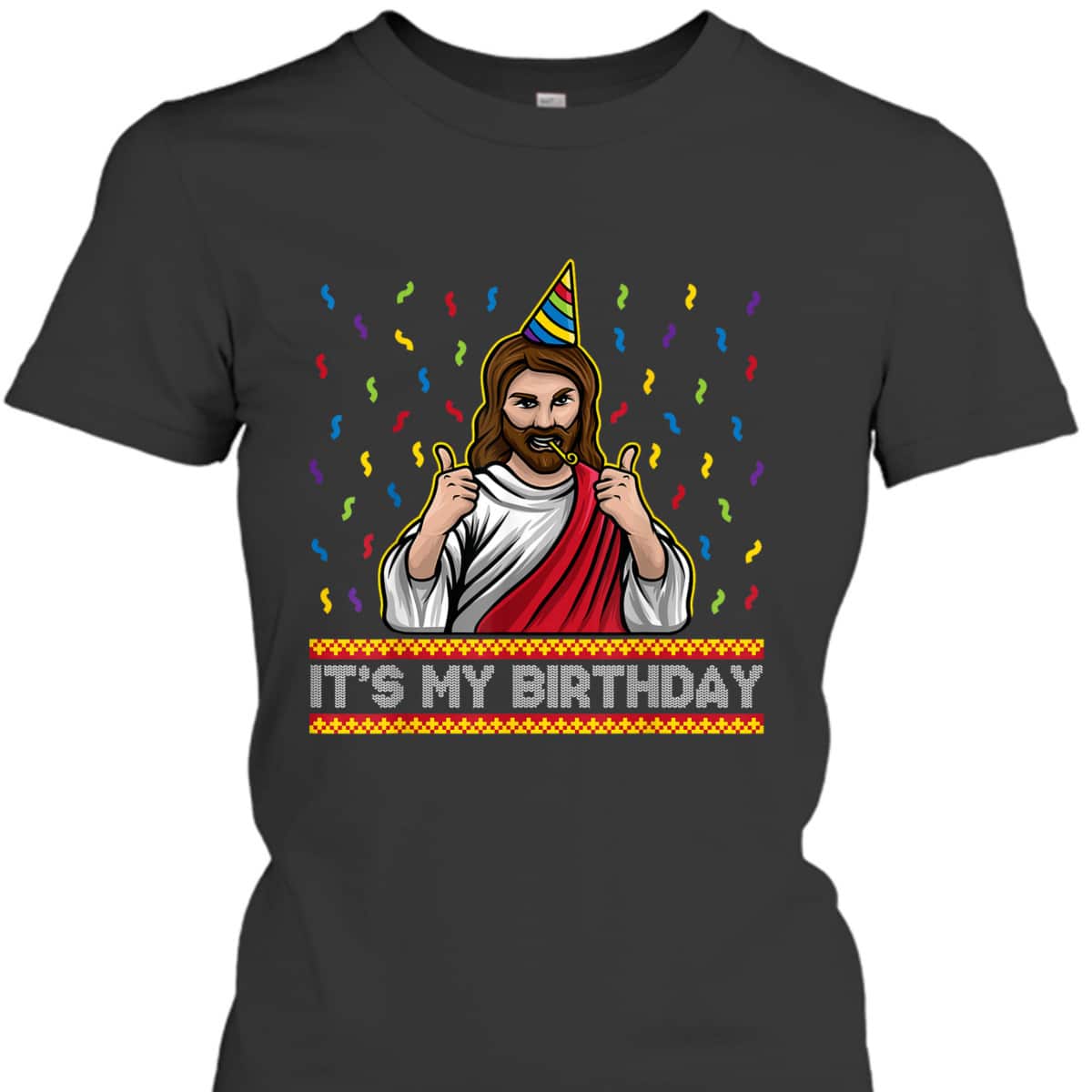 It's My Birthday Jesus Graphic Christmas Birthday Boy T-Shirt It's My Birthday Jesus Graphic Christmas Birthday Boy T-Shirt