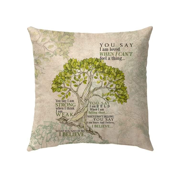 Lauren Daigle You Say Lyrics Christian Pillow