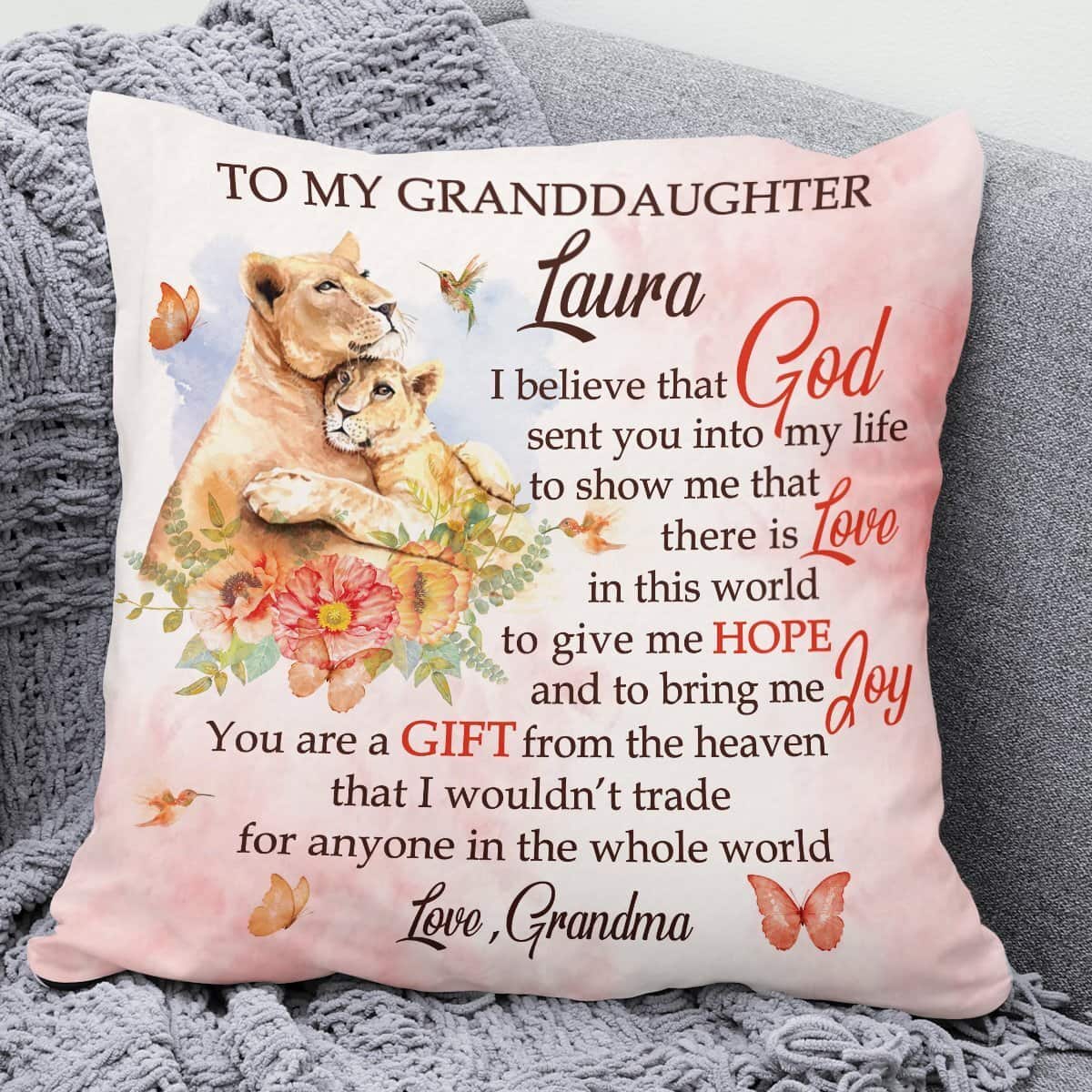 Bible Verse Scripture God You Are A Gift From The Heaven Cute For Granddaughter Pillow Bible Verse Scripture God You Are A Gift From The Heaven Cute For Granddaughter Pillow
