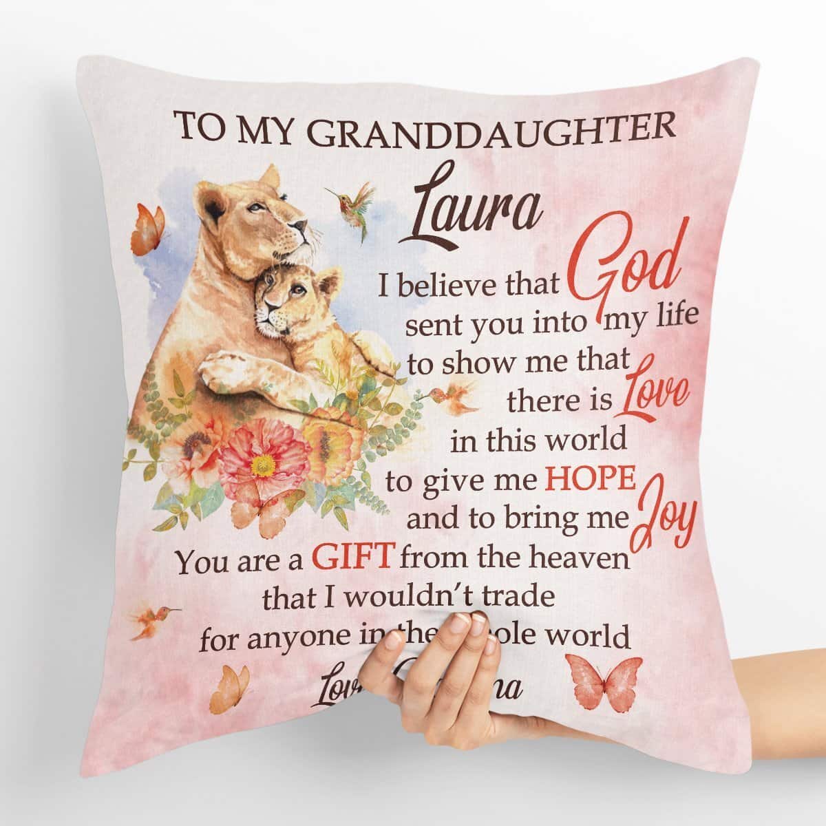 Bible Verse Scripture God You Are A Gift From The Heaven Cute For Granddaughter Pillow