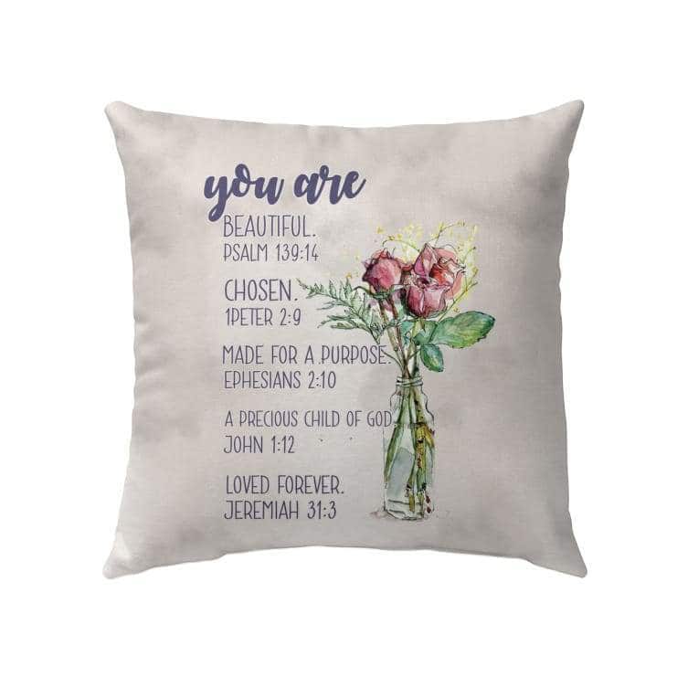 You Are Who God Says You Are Bible Verse Pillow You Are Who God Says You Are Bible Verse Pillow