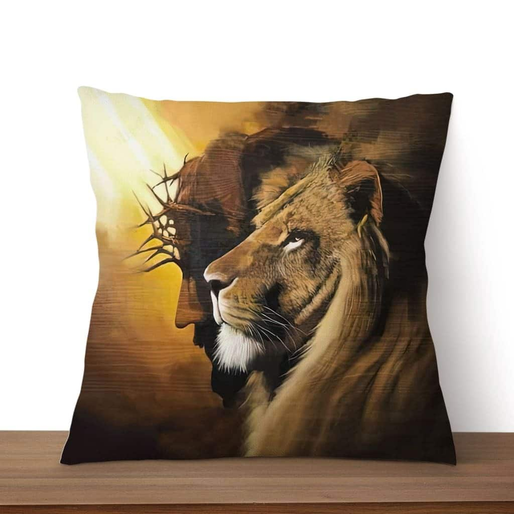 The Lion Of Judah Jesus Christ Christian Jesus Pillow