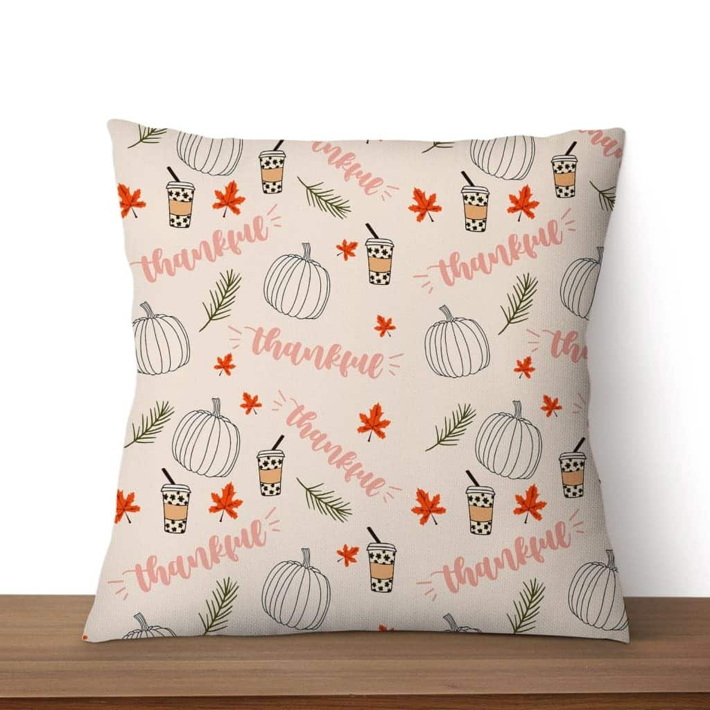 Thankful Christian Thanksgiving Gifts Pillow