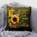 Start Each Day With God Christian Pillow