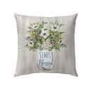 Simply Blessed Floral Christian Pillow Simply Blessed Floral Christian Pillow