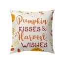Pumpkin Kisses And Harvest Wishes Christian Pillow