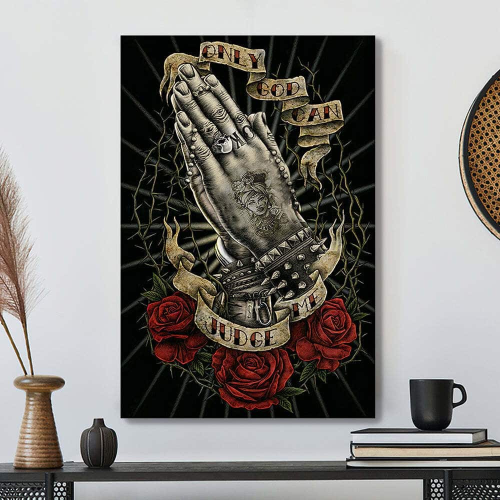 Bible Verse Jesus Christ Only God Can Judge Me Canvas Print Bible Verse Jesus Christ Only God Can Judge Me Canvas Print