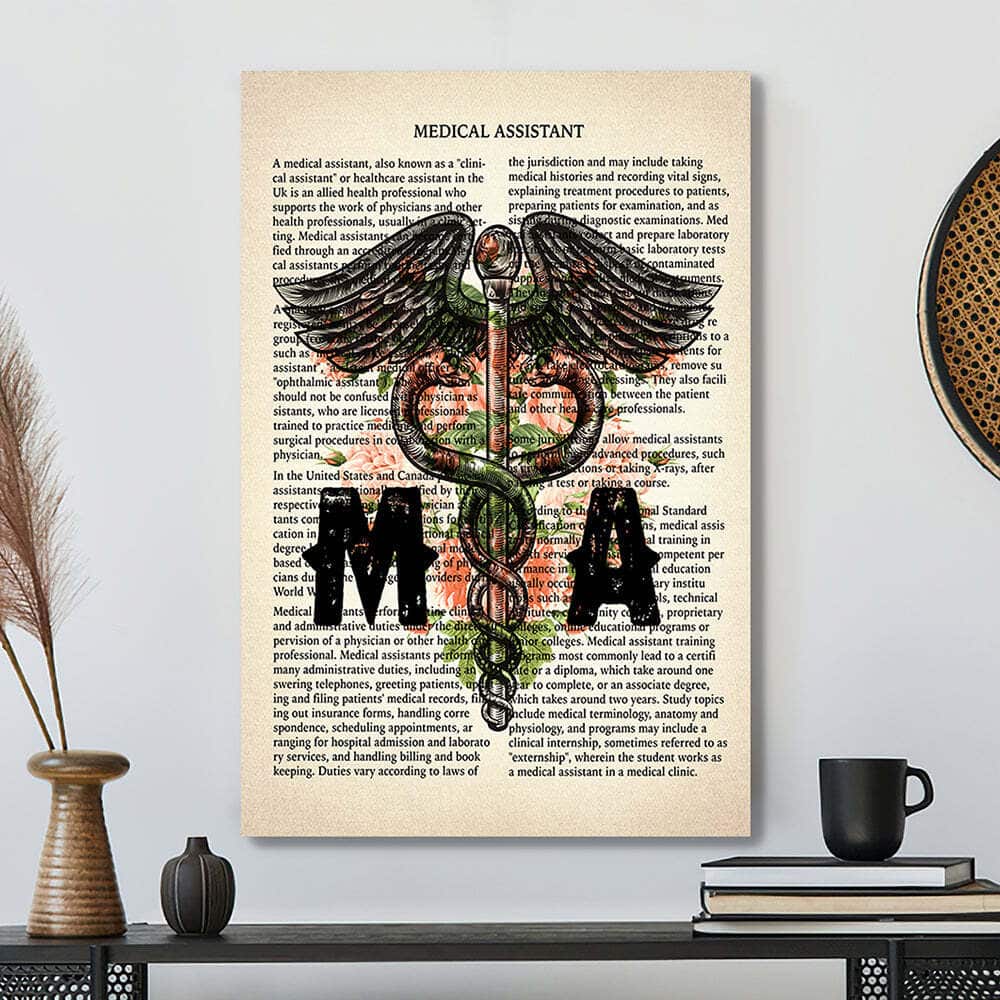 Scripture Bible Verse Jesus Christ Medical Assistant Unique Canvas Print