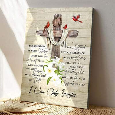 Christian I Can Only Imagine Cardinal Christian Vintage Gifts Canvas Print