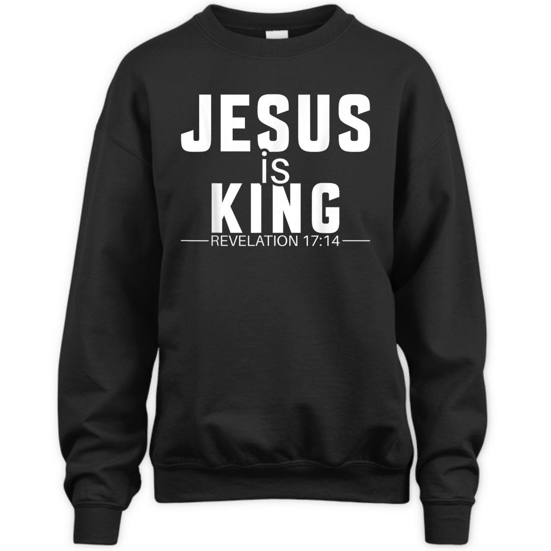Religious Bible Verse T-Shirt Jesus Is King Revelation 17:14 Religious Bible Verse T-Shirt Jesus Is King Revelation 17:14