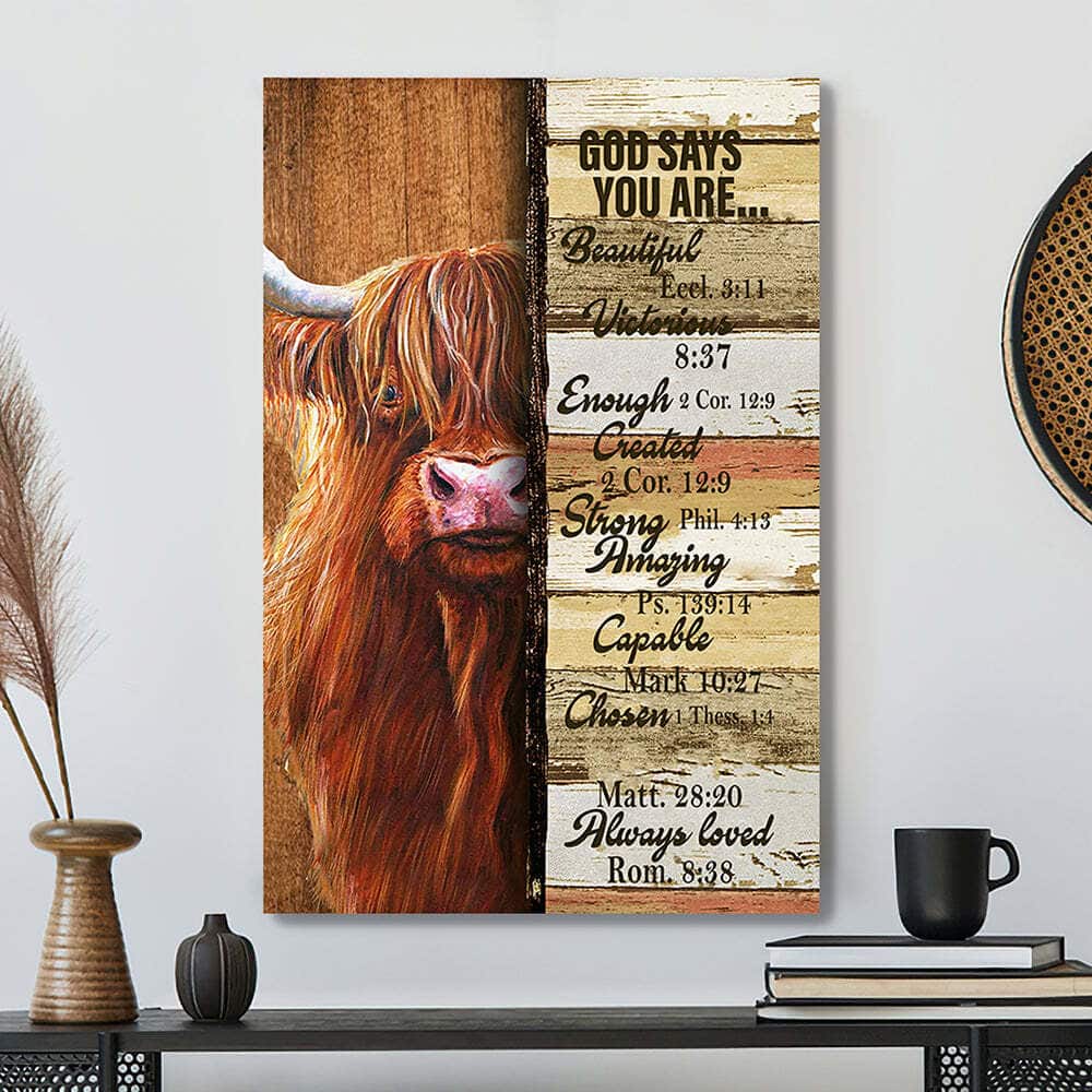 Bible Verse Painting Jesus God Says You Are Christian Religious Canvas Print Bible Verse Painting Jesus God Says You Are Christian Religious Canvas Print