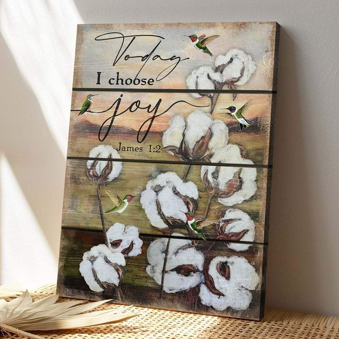 Christian Bible Verse Jesus Today I Choose Joy Canvas Print Christian Bible Verse Jesus Today I Choose Joy Canvas Print