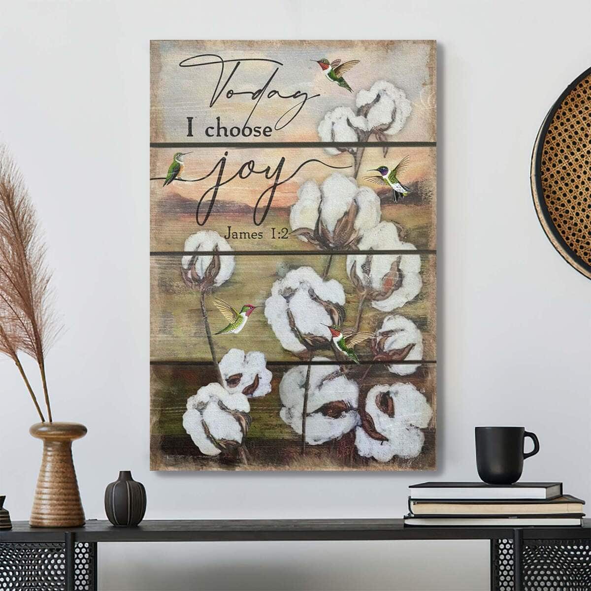 Christian Bible Verse Jesus Today I Choose Joy Canvas Print Christian Bible Verse Jesus Today I Choose Joy Canvas Print
