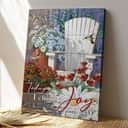 Christian Jesus Today I Choose Joy Faith Bible Verse Canvas Print