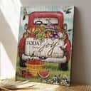 Christian Jesus And Farmer Today I Choose Joy Bible Verse Canvas Print