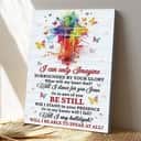 Christian Lovely Cross And Butterfly I Can Only Imagine Scripture Canvas Print Christian Lovely Cross And Butterfly I Can Only Imagine Scripture Canvas Print