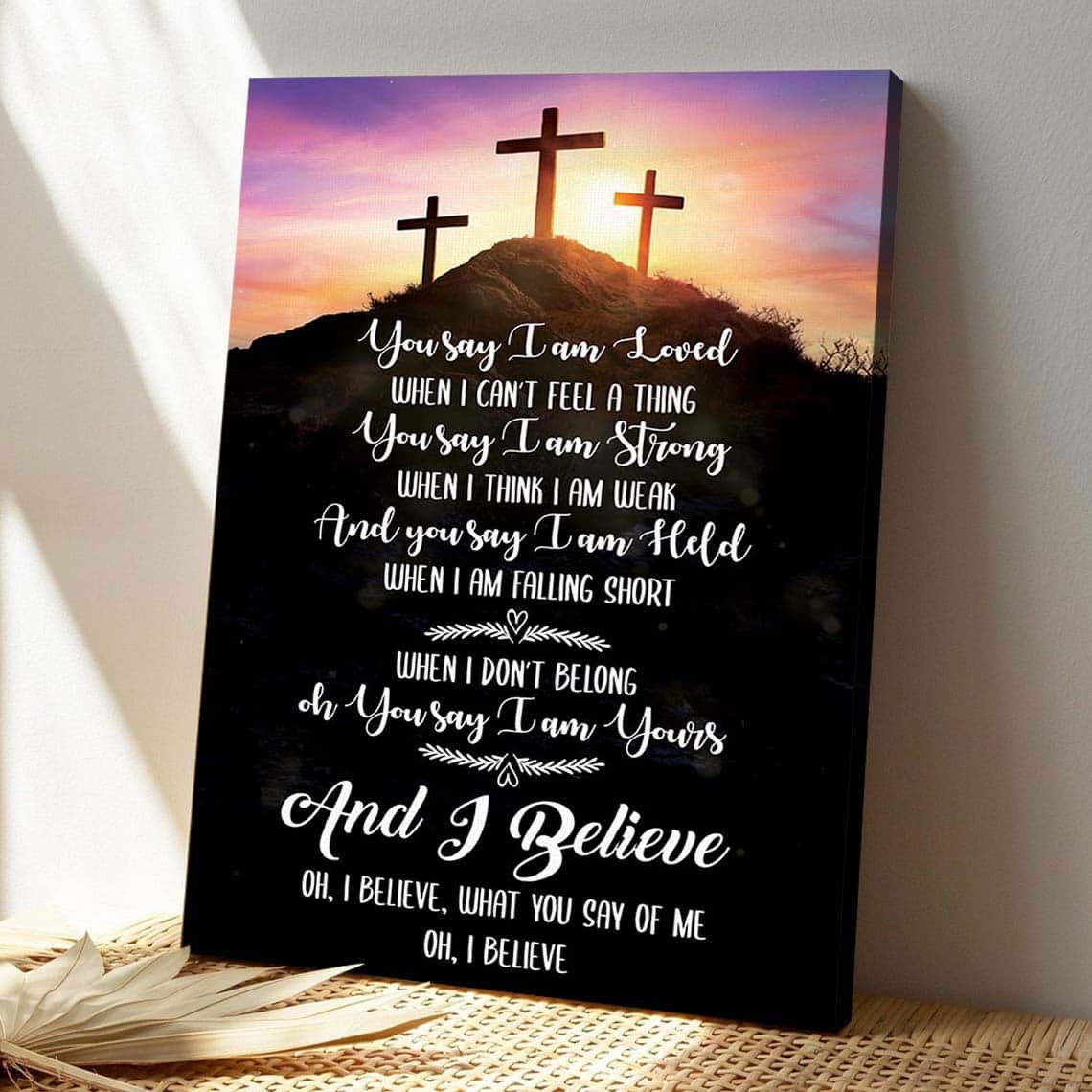 Christian Special Lyrics About God Unique Jesus Scripture Canvas Print