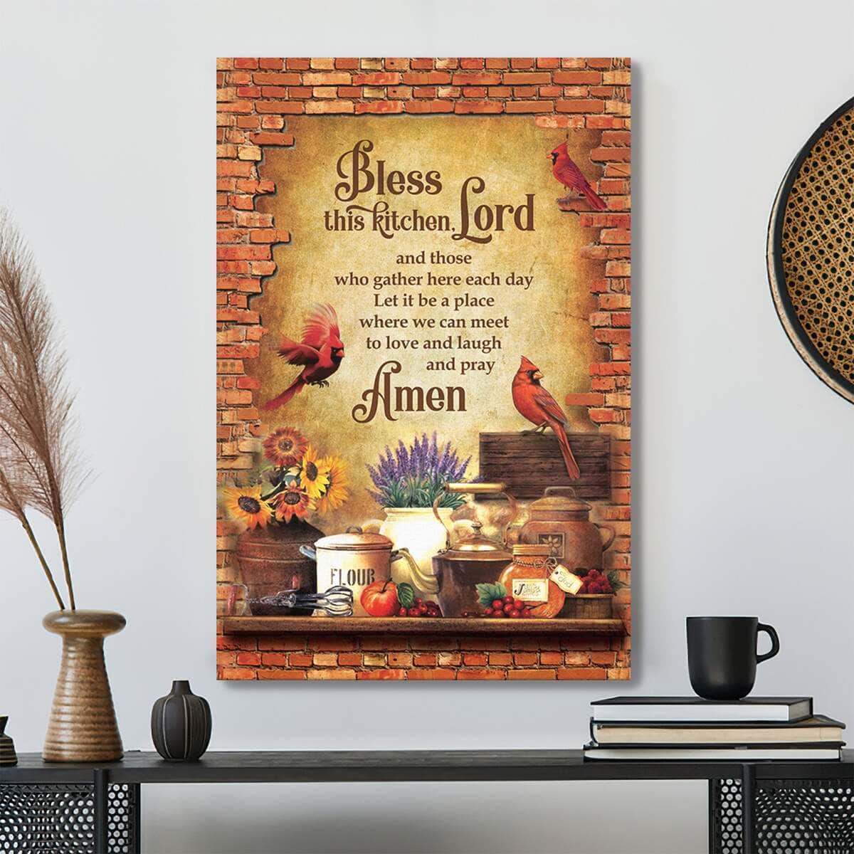 Christian Bless This Kitchen Unique Christian Scripture Canvas Print Christian Bless This Kitchen Unique Christian Scripture Canvas Print