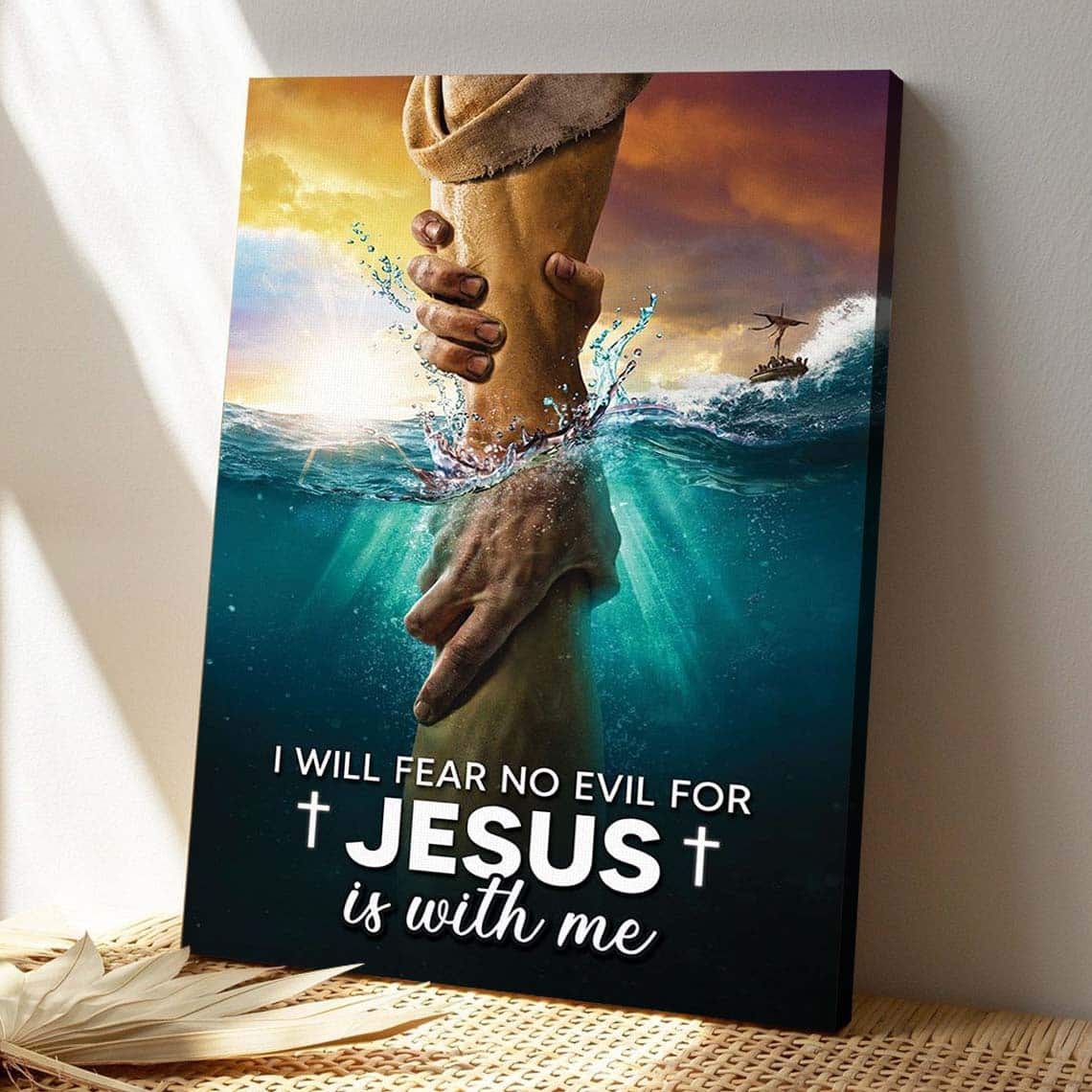 Christian Jesus Is With Me Unique Scripture Canvas Print