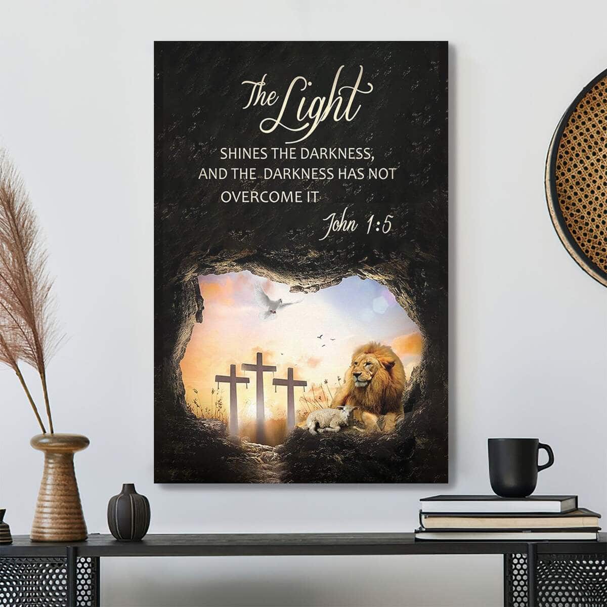 Christian The Light Shines In The Darkness Special Scripture Canvas Print Christian The Light Shines In The Darkness Special Scripture Canvas Print