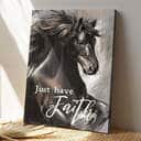 Christian Horse Painting The Amazing Black Horse Just Have Faith Jesus Canvas Print Christian Horse Painting The Amazing Black Horse Just Have Faith Jesus Canvas Print