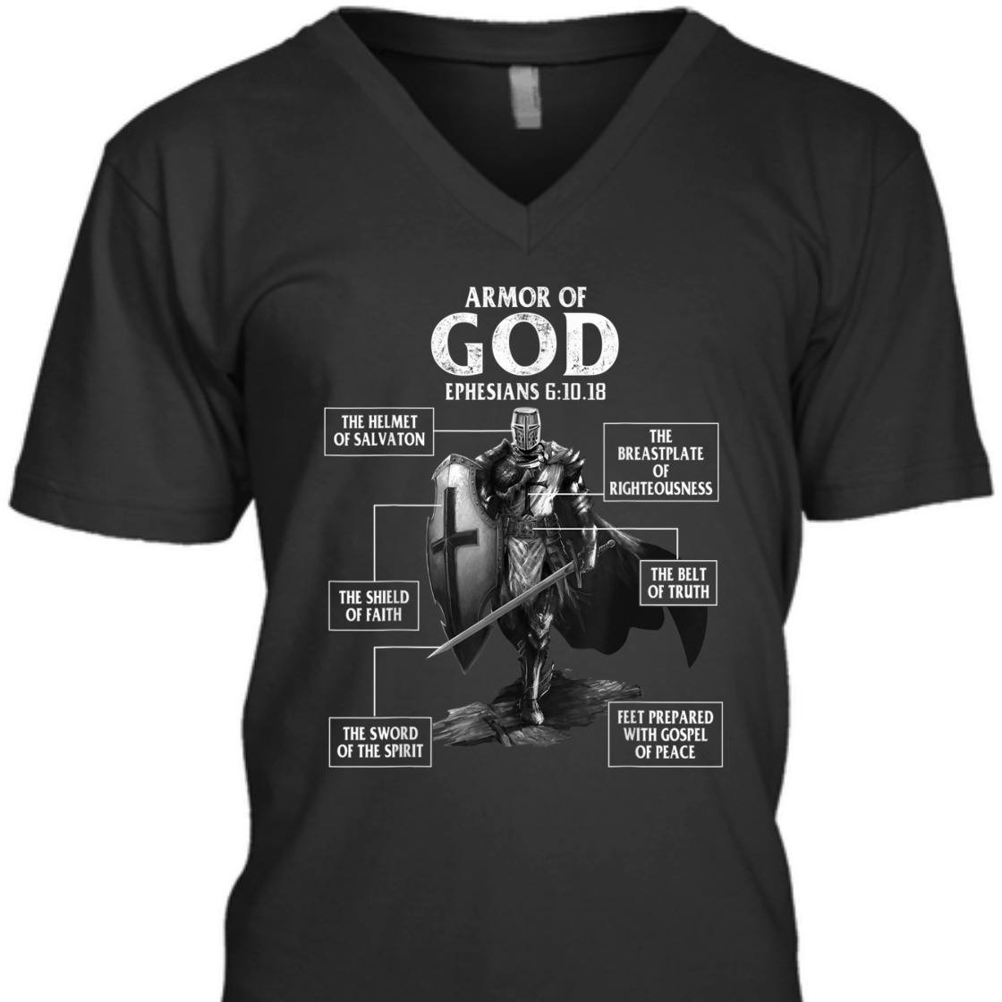 Armor Of God Bible Verse T-Shirt Ephesians 6:10.18 Great Gift For Religious Christians Armor Of God Bible Verse T-Shirt Ephesians 6:10.18 Great Gift For Religious Christians
