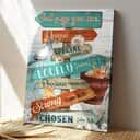 Christian God Says You Are Unique Precious Strong Bible Verse Canvas Print