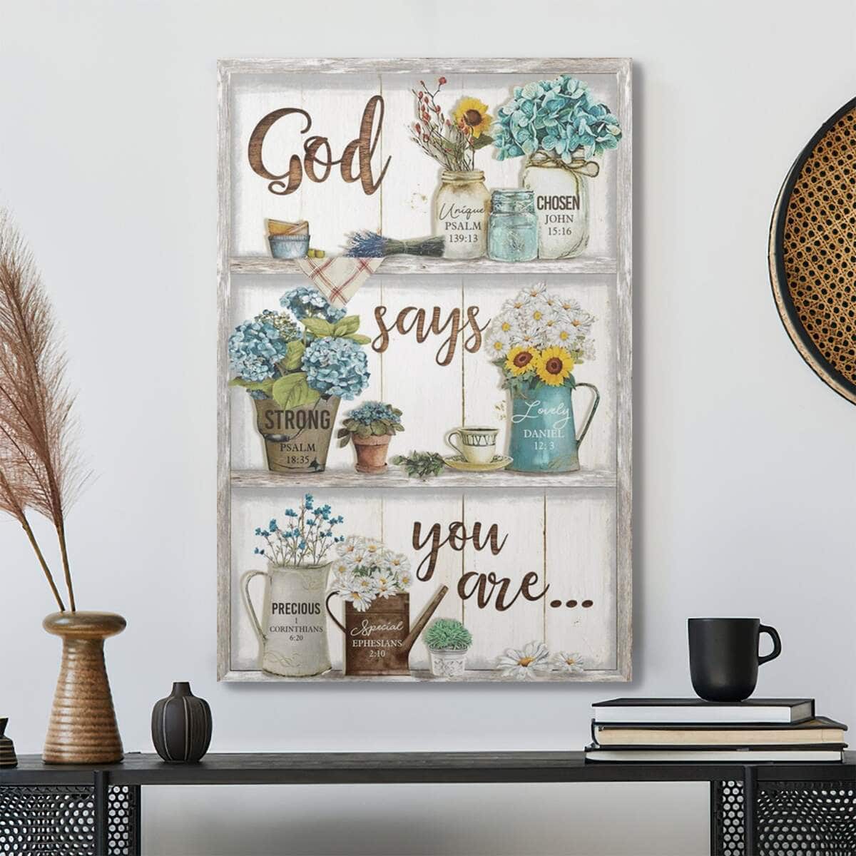 Christian Jesus God Says You Are Bible Verse Faith Canvas Print Christian Jesus God Says You Are Bible Verse Faith Canvas Print
