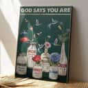 Christian Jesus God Says You Are Beautiful Bible Verse Canvas Print Christian Jesus God Says You Are Beautiful Bible Verse Canvas Print