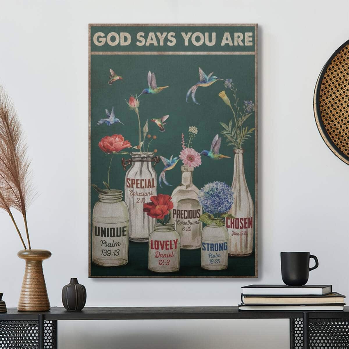 Christian Jesus God Says You Are Beautiful Bible Verse Canvas Print Christian Jesus God Says You Are Beautiful Bible Verse Canvas Print